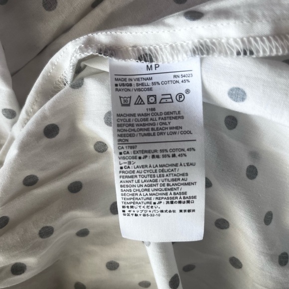 Banana Republic White and Black Polka Dot Midi Dress - Picture 7 of 8